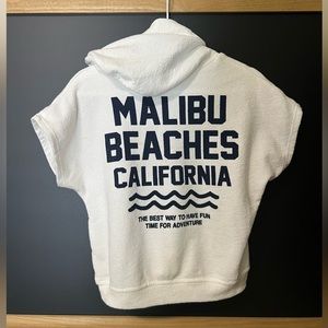 Zara 18 mo hooded terry cloth shirt